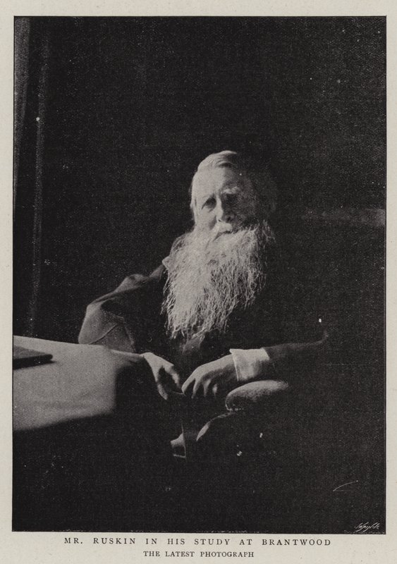 M. Ruskin dans son étude à Brantwood - English Photographer