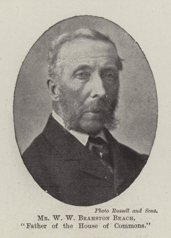 M. W W Bramston Beach, père de la Chambre des communes - English Photographer