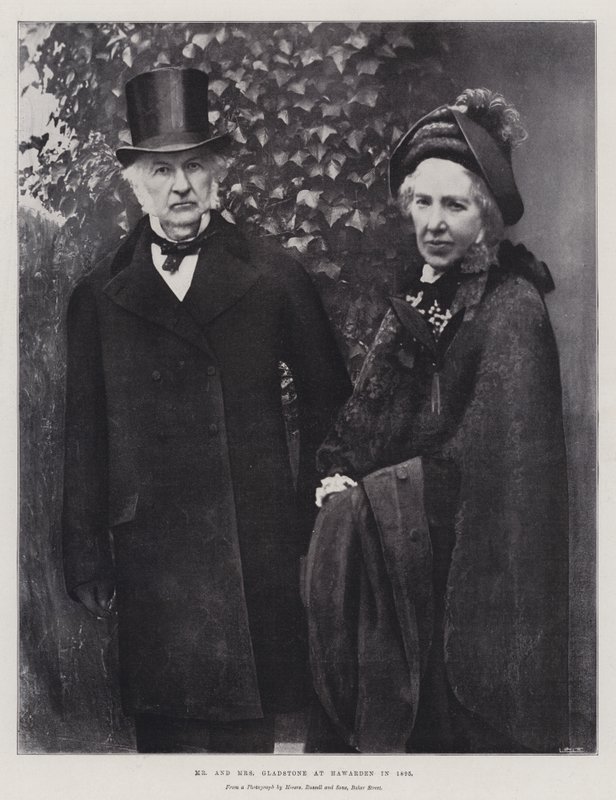 M. et Mme Gladstone à Hawarden en 1895 - English Photographer