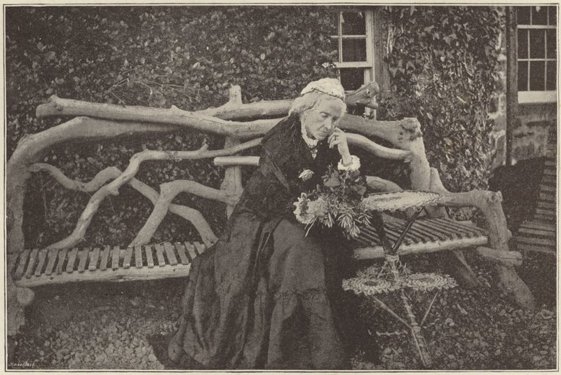 Mme Gladstone dans le jardin du château de Blackcraig - English Photographer