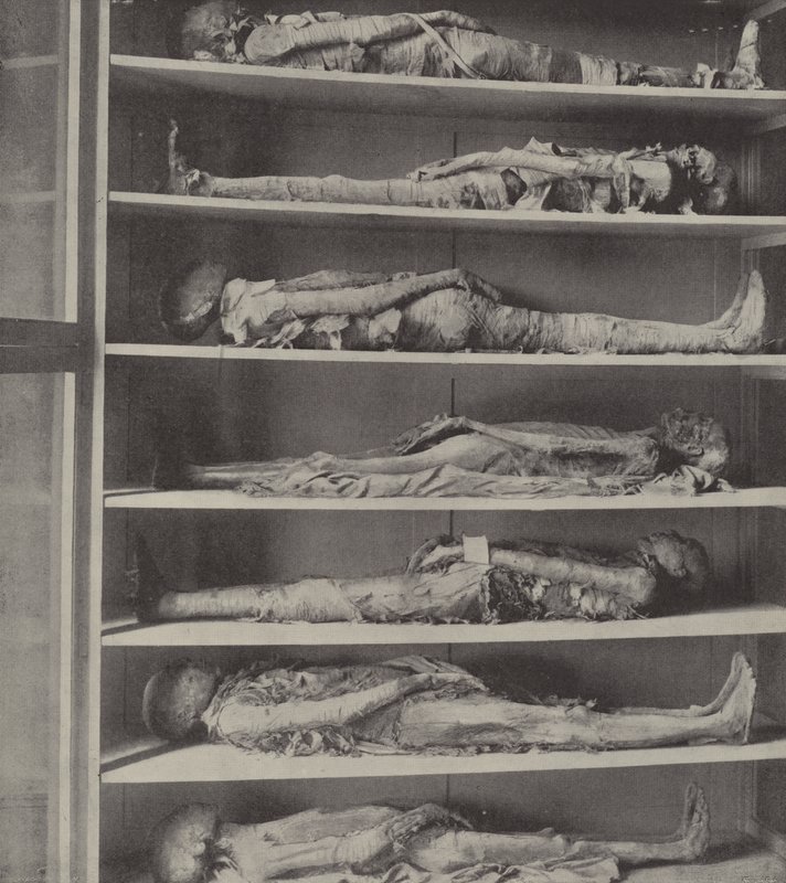 Momies de prêtres, les corps de prêtres embaumés avant qu