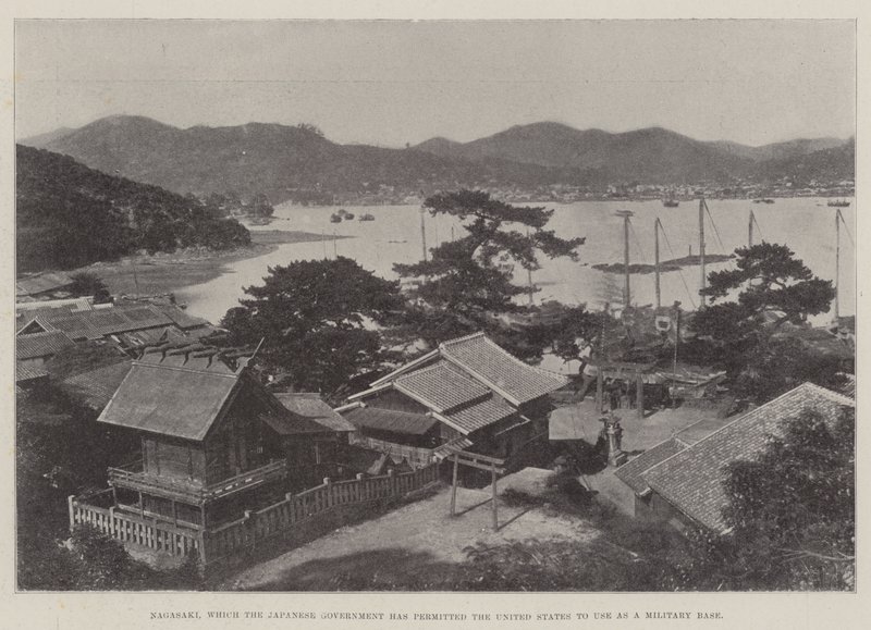 Nagasaki, que le gouvernement japonais a permis aux États-Unis d