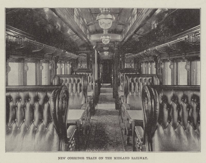 Nouveau train-couloir sur le Midland Railway - English Photographer