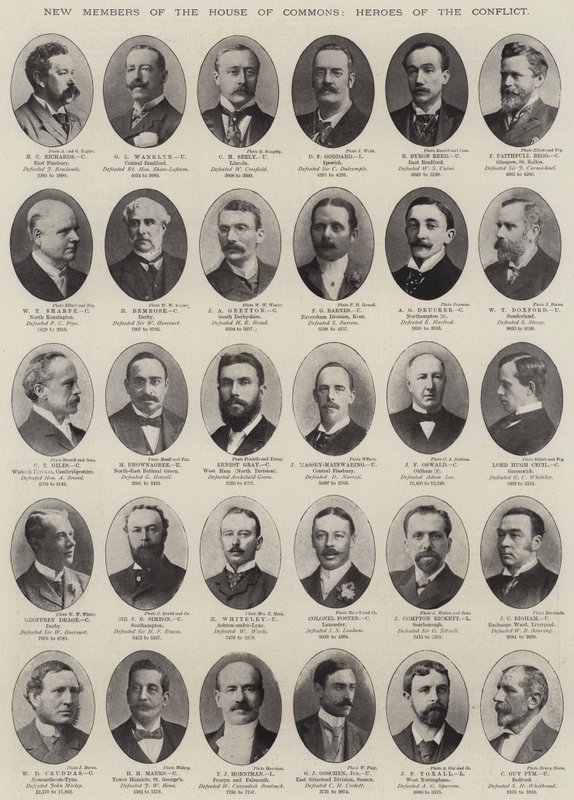 Nouveaux membres de la Chambre des communes, héros du conflit - English Photographer