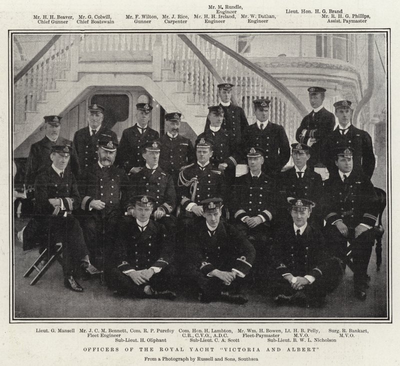 Officiers du yacht royal Victoria et Albert - English Photographer