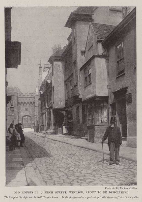 Vieilles maisons dans Church Street, Windsor, sur le point d