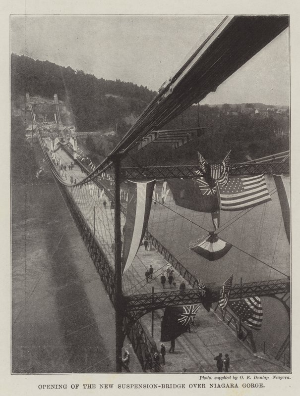 Ouverture du nouveau pont suspendu sur la gorge du Niagara - English Photographer