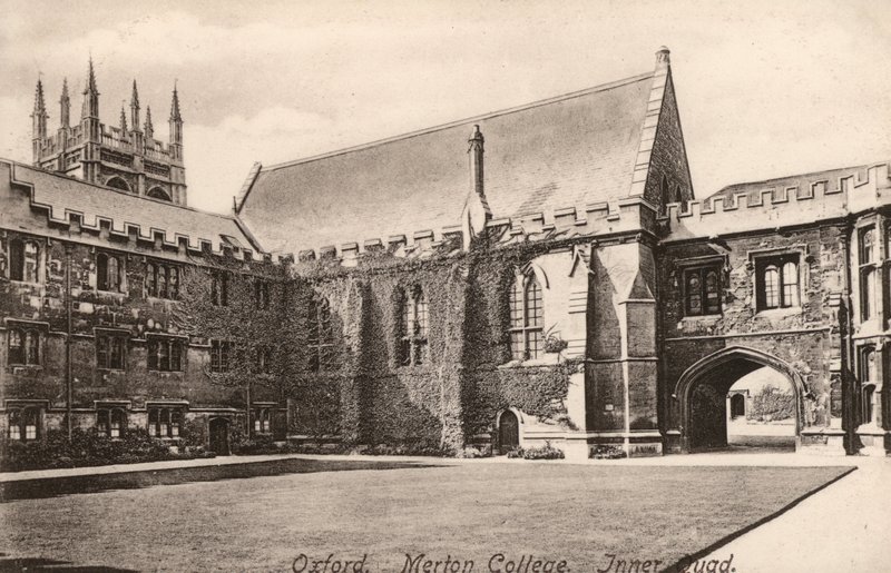 Oxford, Merton College, Cour intérieure - English Photographer