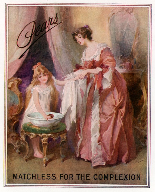 Publicité pour le savon Pears. Inégalé pour le teint - English Photographer
