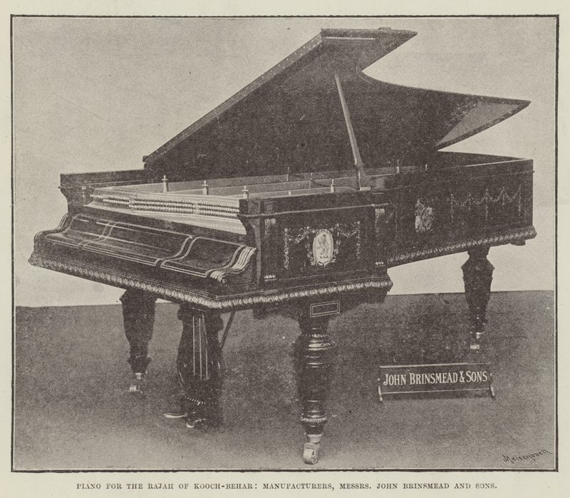 Piano pour le Rajah de Kooch-Behar, fabricants, Messers John Brinsmead et Fils - English Photographer