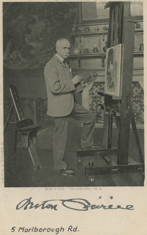 Portrait de Briton Riviere - English Photographer