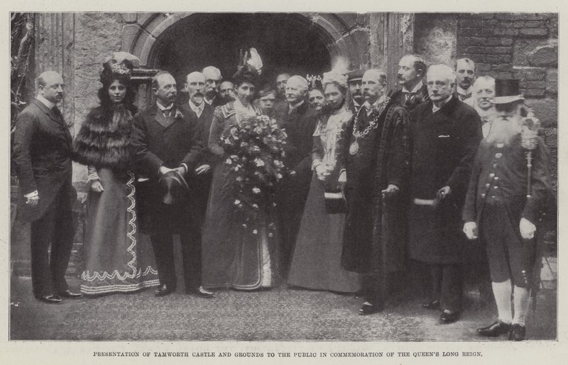 Présentation du château et des terrains de Tamworth au public en commémoration du long règne de la reine, 27 mai 1899 - English Photographer