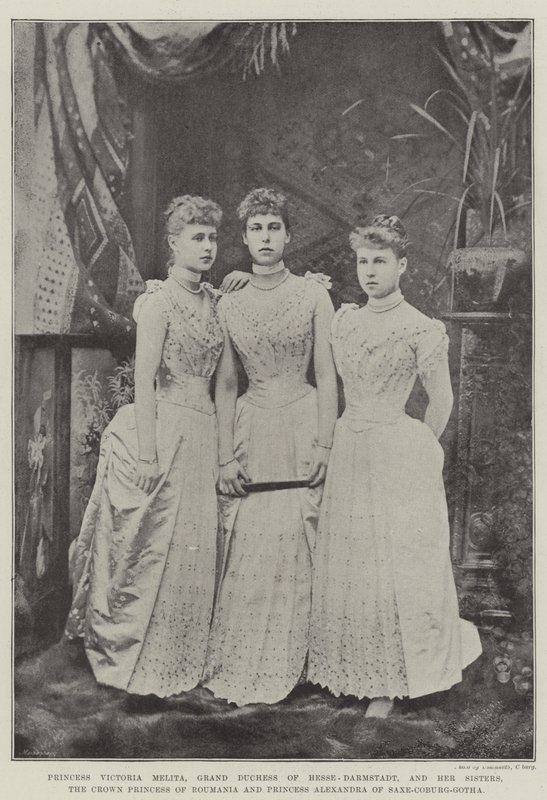 Princesse Victoria Melita, grande-duchesse de Hesse-Darmstadt, et ses sœurs, la princesse héritière de Roumanie et la princesse Alexandra de Saxe-Cobourg-Gotha - English Photographer