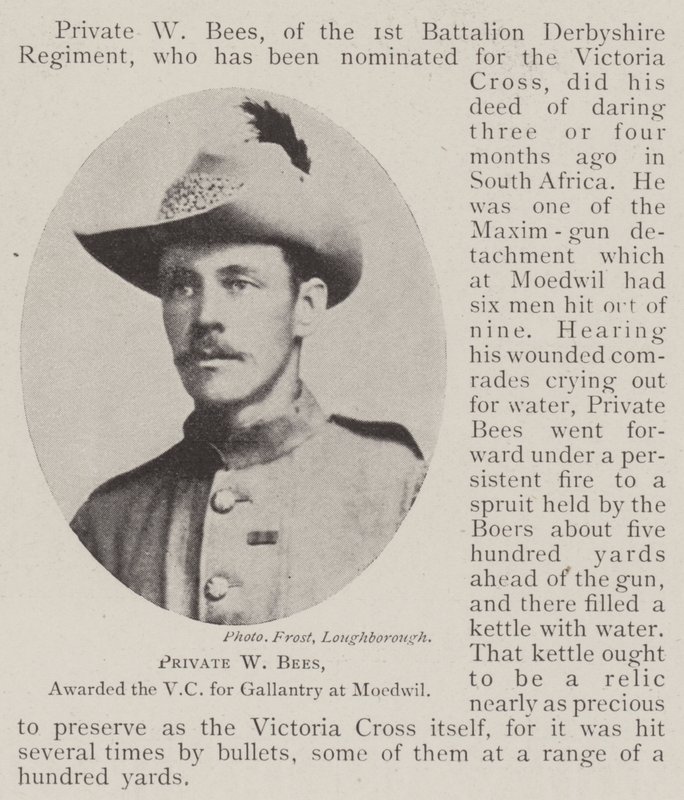 Soldat W Bees, récompensé de la VC pour bravoure à Moedwil - English Photographer