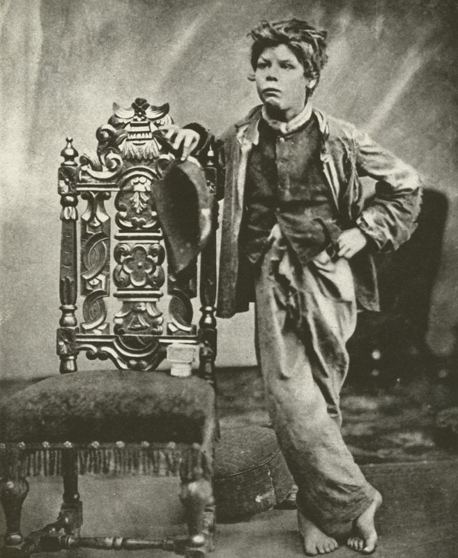 Écolier en haillons en 1860 - English Photographer