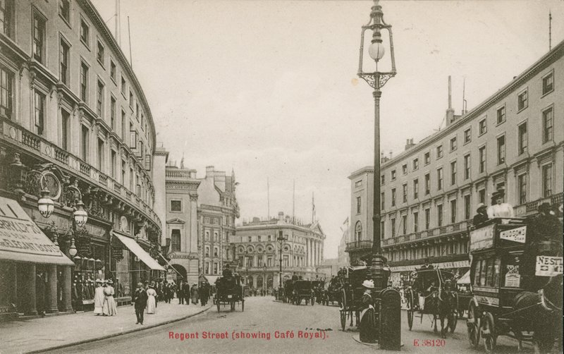 Regent Street, Londres, montrant le Café Royal - English Photographer