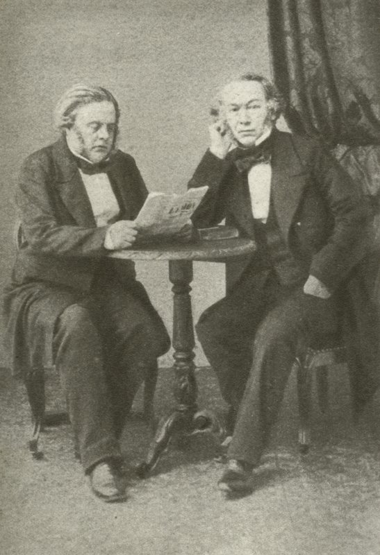 Richard Cobden (à gauche) et John Bright (à droite) - English Photographer