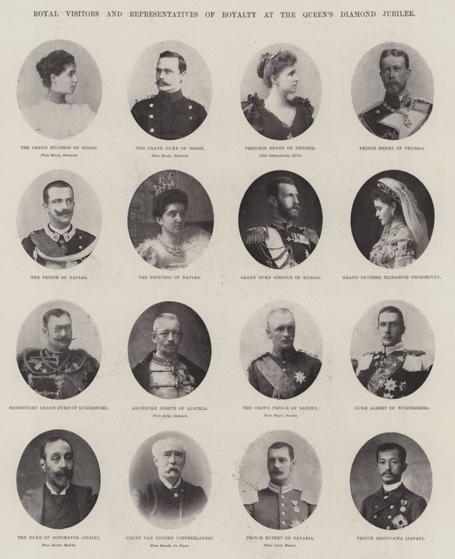 Visiteurs royaux et représentants de la royauté au Jubilé de diamant de la Reine - English Photographer