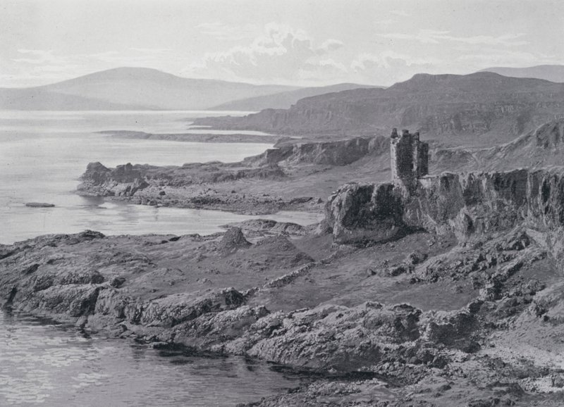 Écosse : Château de Gylen, Île de Kerrera (photo n/b) - English Photographer