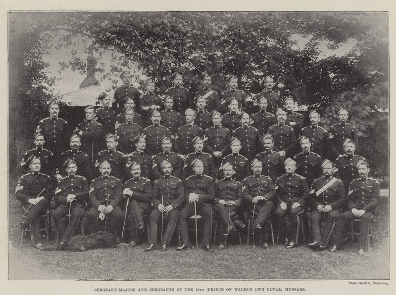Sergent-majors et sergents du 10e (Prince of Wales
