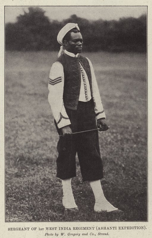 Sergent du 1er régiment des Antilles, expédition Ashanti - English Photographer