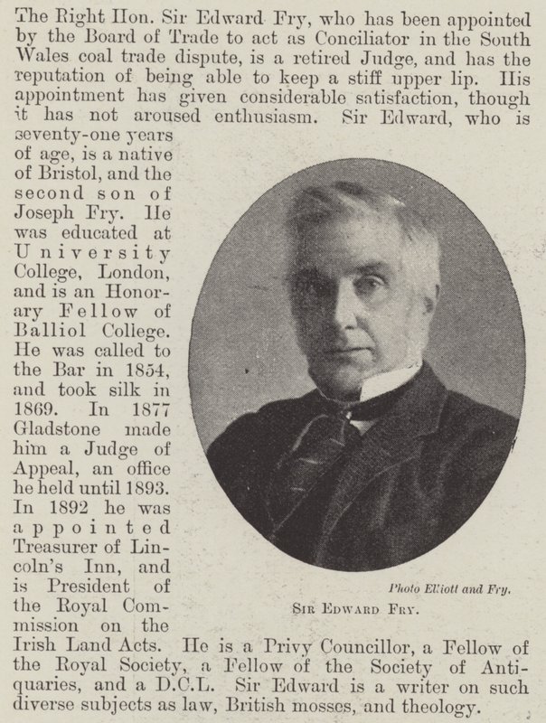 Sir Edward Fry - English Photographer