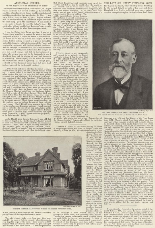 Sir Henry Ponsonby - English Photographer