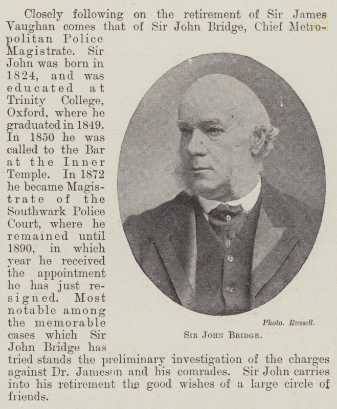 Sir John Bridge - English Photographer