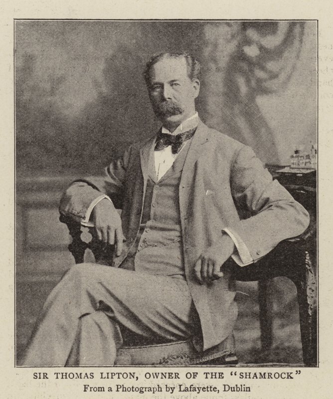 Sir Thomas Lipton, propriétaire du Shamrock - English Photographer