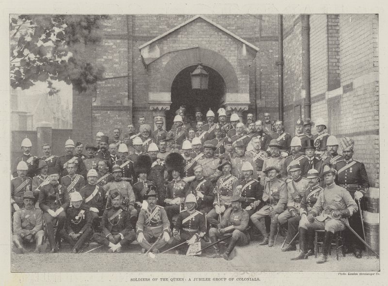 Soldats de la Reine, un groupe de jubilé de coloniaux - English Photographer