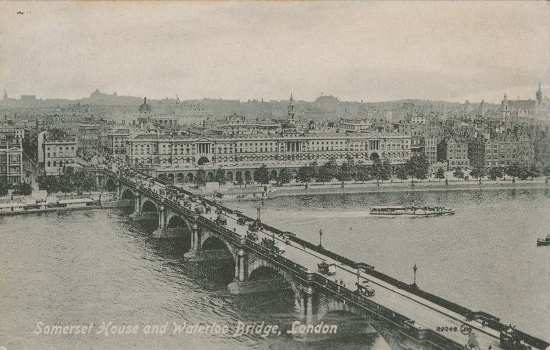 Somerset House et Waterloo Bridge, Londres - English Photographer