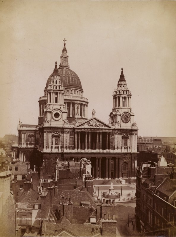 Cathédrale Saint-Paul, Londres, avec vue sur les toits - English Photographer