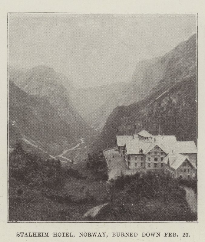 Hôtel Stalheim, Norvège, incendié le 20 février - English Photographer