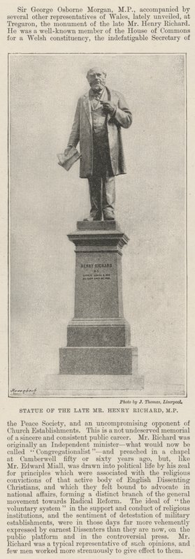 Statue du feu M. Henry Richard, MP - English Photographer