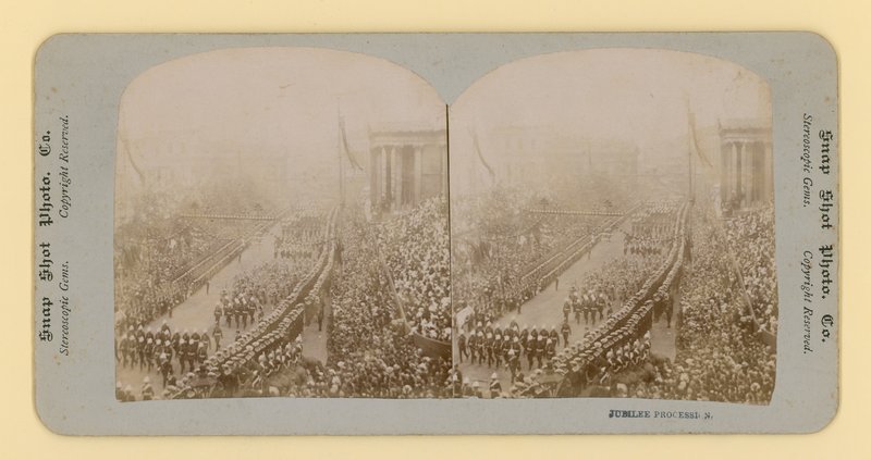 Impression stéréoscopique du jubilé de diamant de la reine Victoria, 28 juin 1897 - English Photographer
