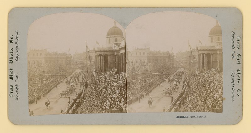 Impression stéréoscopique du jubilé de diamant de la reine Victoria, 28 juin 1897 - English Photographer