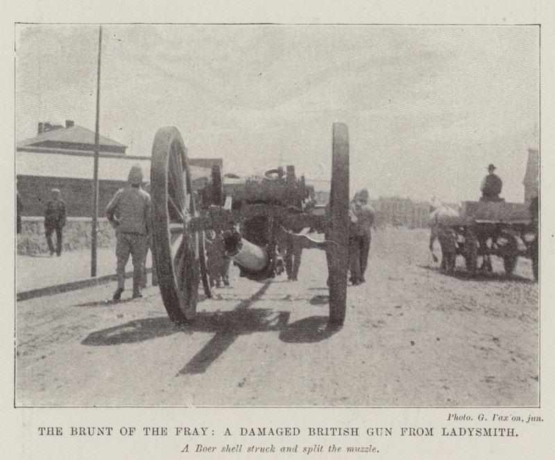 Le poids de la mêlée, un canon britannique endommagé de Ladysmith - English Photographer