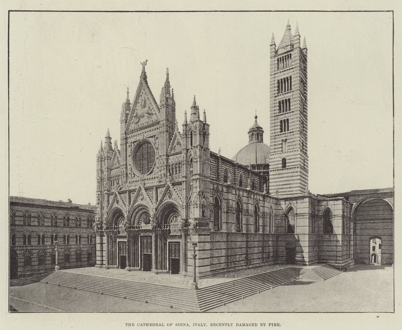La cathédrale de Sienne, Italie, récemment endommagée par un incendie - English Photographer