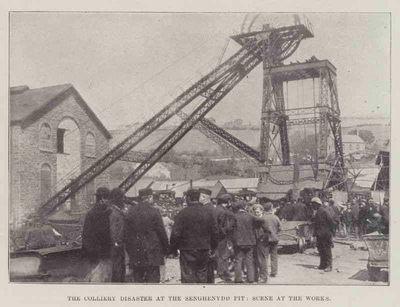 La catastrophe minière à la mine de Senghenydd, scène aux travaux - English Photographer