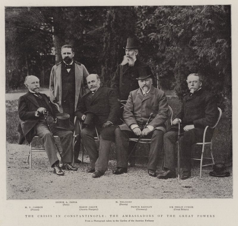 La crise à Constantinople, les ambassadeurs des grandes puissances - English Photographer