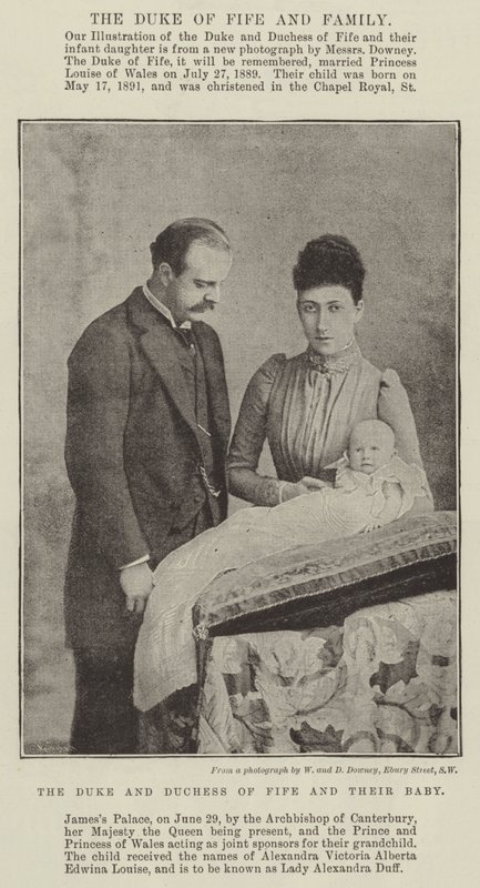 Le duc et la duchesse de Fife et leur bébé - English Photographer
