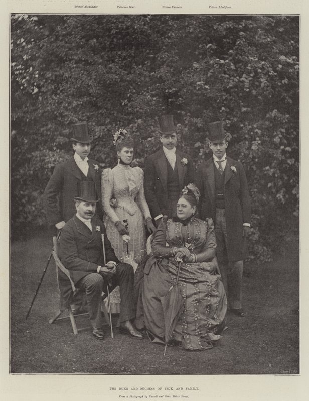 Le duc et la duchesse de Teck et leur famille - English Photographer
