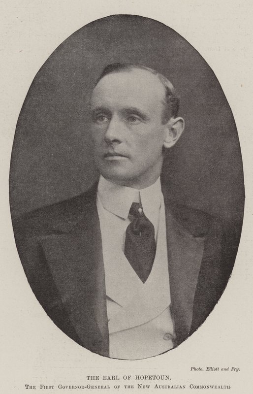 Le comte de Hopetoun, premier gouverneur général du nouveau Commonwealth australien - English Photographer