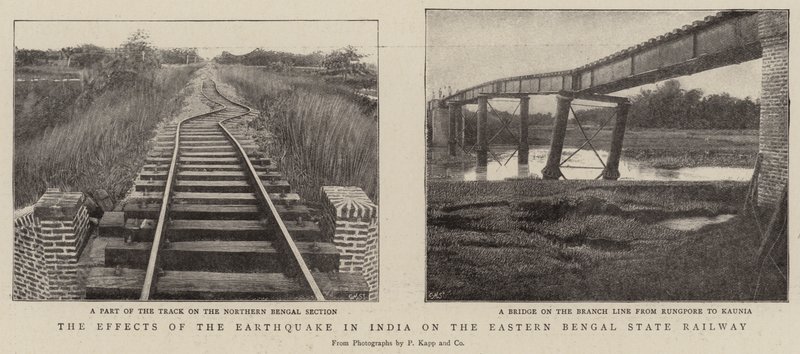 Les Effets du Tremblement de Terre en Inde sur le Chemin de Fer de l