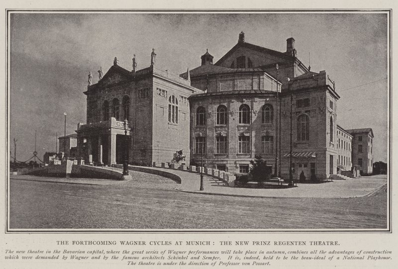 Les prochains cycles de Wagner à Munich, le nouveau théâtre Prinz Regenten - English Photographer