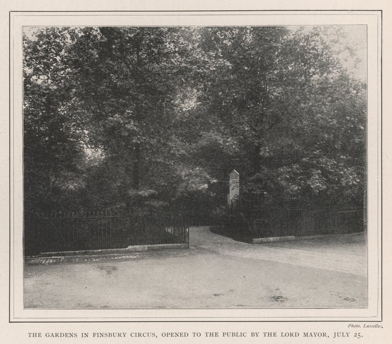Les jardins de Finsbury Circus, ouverts au public par le lord-maire, 25 juillet - English Photographer