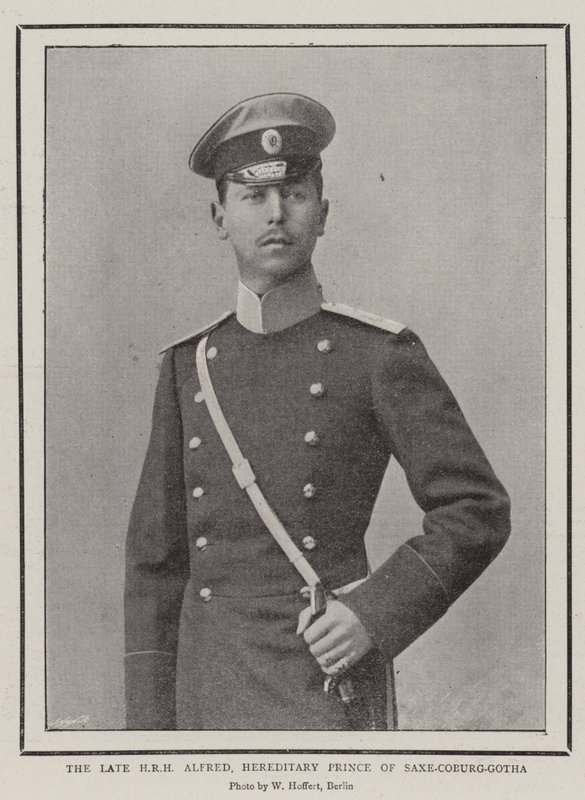 Feu SAR Alfred, prince héréditaire de Saxe-Cobourg-Gotha - English Photographer