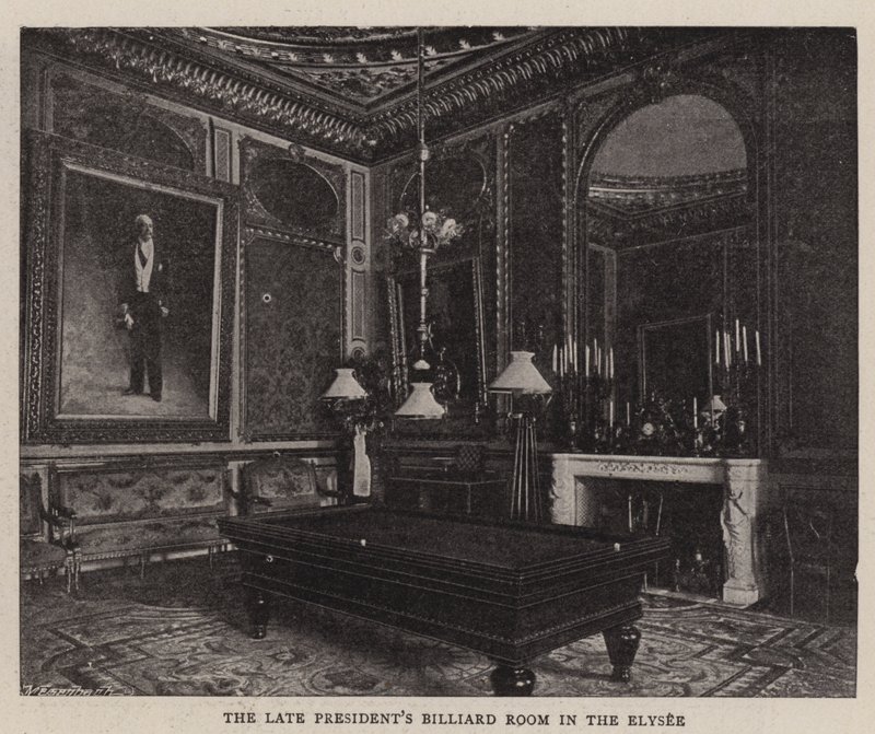 La salle de billard du feu président à l