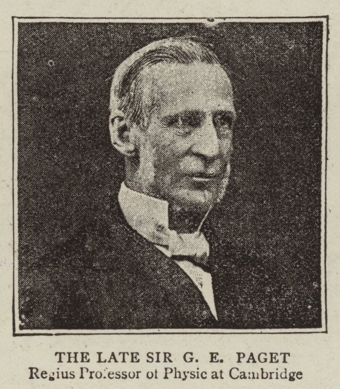 Le défunt Sir G E Paget - English Photographer