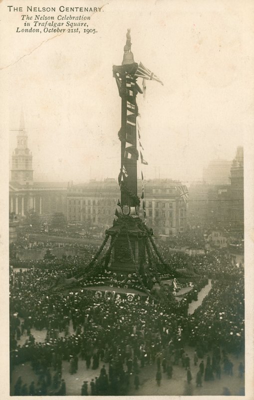Célébration de Nelson à Trafalgar Square, Londres, 21 octobre 1905 - English Photographer